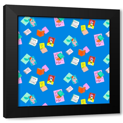 Beachy Keen Collection F Black Modern Wood Framed Art Print with Double Matting by Blanckslate