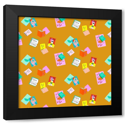 Beachy Keen Collection G Black Modern Wood Framed Art Print by Blanckslate