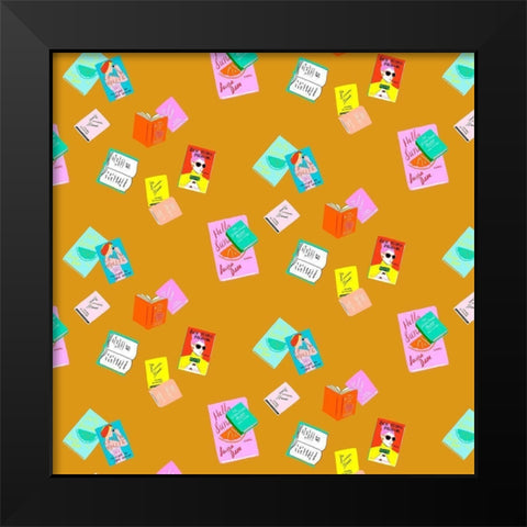 Beachy Keen Collection G Black Modern Wood Framed Art Print by Blanckslate