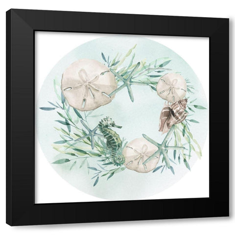 Coastal Vibes Collection C Black Modern Wood Framed Art Print by Parker, Jennifer Paxton