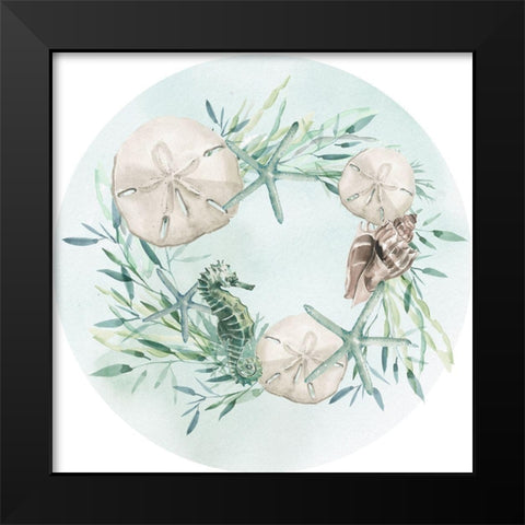 Coastal Vibes Collection C Black Modern Wood Framed Art Print by Parker, Jennifer Paxton