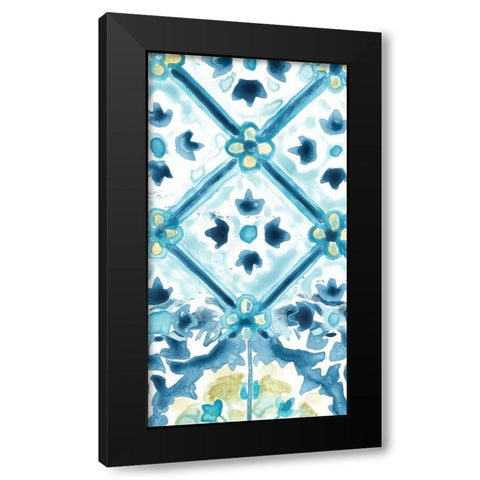 Medallion Medley Collection B Black Modern Wood Framed Art Print with Double Matting by Vess, June Erica