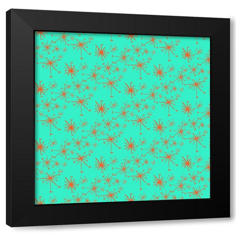 Christmas Foliage Collection I Black Modern Wood Framed Art Print by Blanckslate