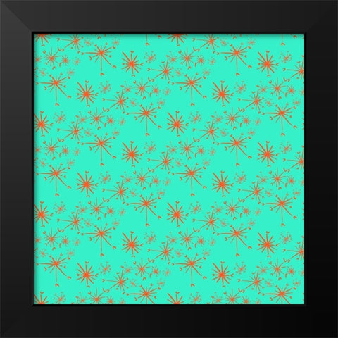 Christmas Foliage Collection I Black Modern Wood Framed Art Print by Blanckslate