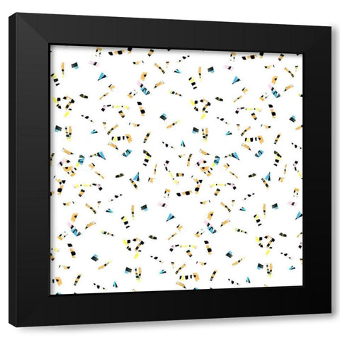 Capri Collection I Black Modern Wood Framed Art Print by Blanckslate