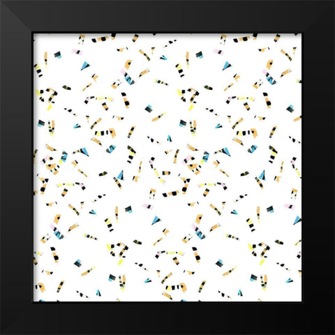 Capri Collection I Black Modern Wood Framed Art Print by Blanckslate