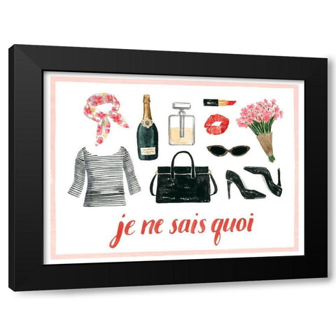 The French Girl Collection A Black Modern Wood Framed Art Print with Double Matting by Popp, Grace