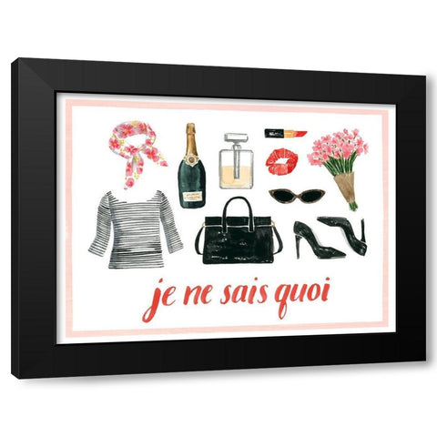 The French Girl Collection A Black Modern Wood Framed Art Print by Popp, Grace