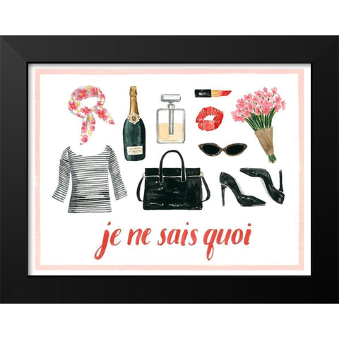 The French Girl Collection A Black Modern Wood Framed Art Print by Popp, Grace