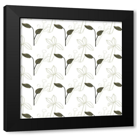 Mighty Dinos Collection I Black Modern Wood Framed Art Print with Double Matting by Vess, June Erica