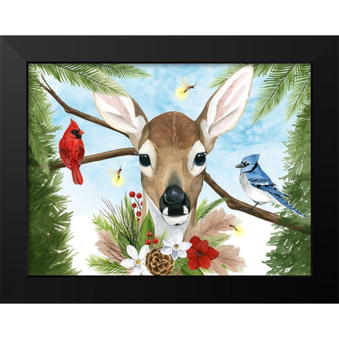 Forest Christmas Collection A Black Modern Wood Framed Art Print by Popp, Grace