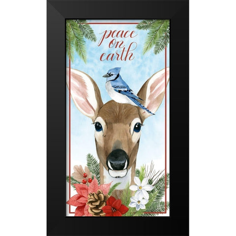 Forest Christmas Collection B Black Modern Wood Framed Art Print by Popp, Grace