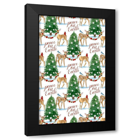 Forest Christmas Collection E Black Modern Wood Framed Art Print with Double Matting by Popp, Grace