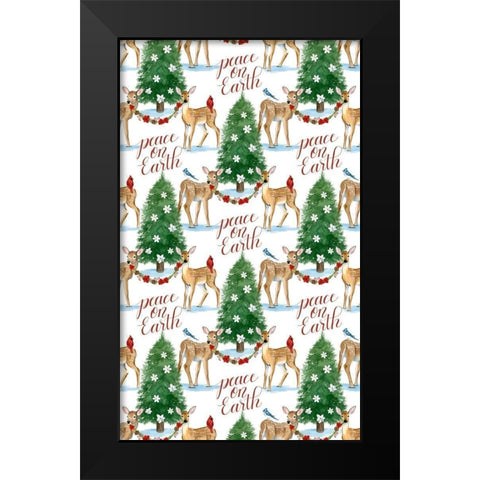 Forest Christmas Collection E Black Modern Wood Framed Art Print by Popp, Grace