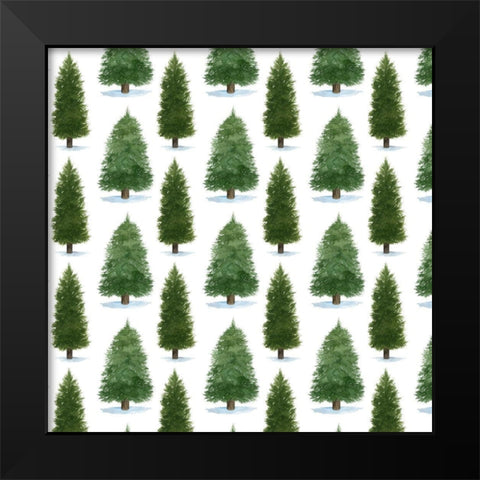 Forest Christmas Collection I Black Modern Wood Framed Art Print by Popp, Grace