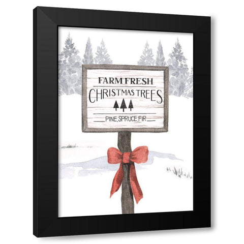 Evergreen Farm Collection B Black Modern Wood Framed Art Print with Double Matting by Popp, Grace