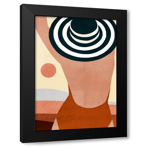 Sunseeker Collection B Black Modern Wood Framed Art Print with Double Matting by Borges, Victoria