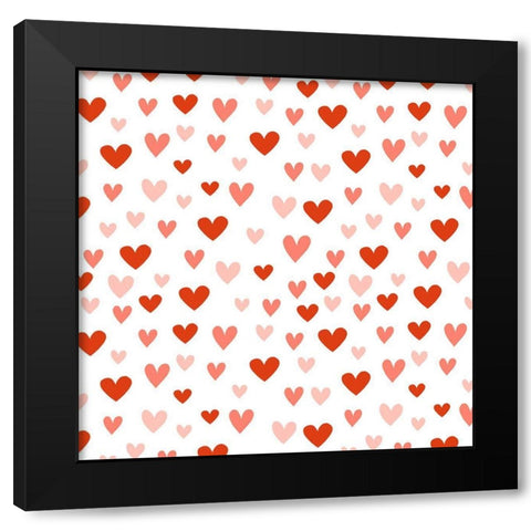 Darling Valentine Collection I Black Modern Wood Framed Art Print with Double Matting by Borges, Victoria