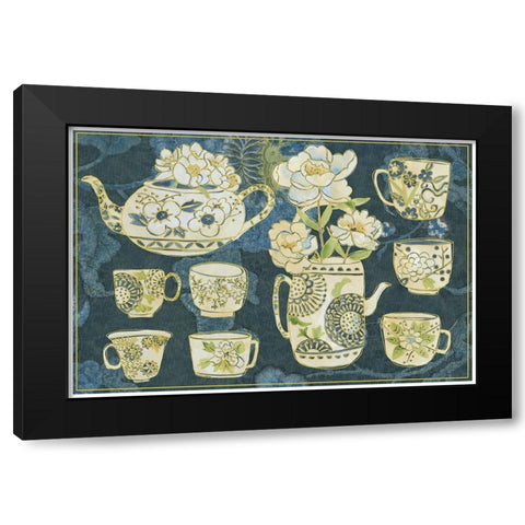Oolong Collection A Black Modern Wood Framed Art Print with Double Matting by Zarris, Chariklia