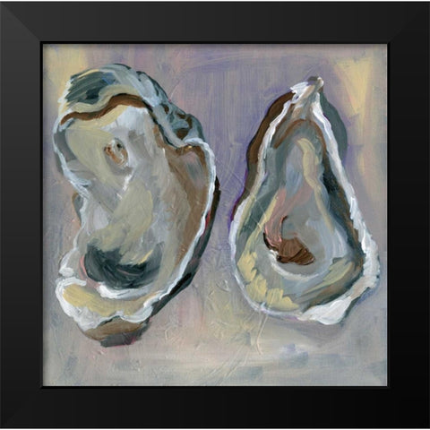 Oysters Black Modern Wood Framed Art Print by Seay, Anne