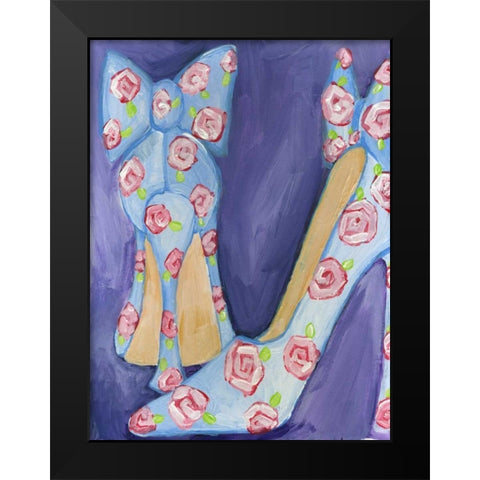 Shoes Black Modern Wood Framed Art Print by Seay, Anne