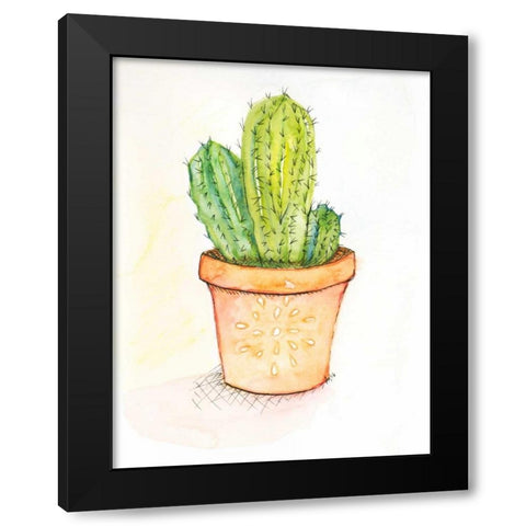 Cactus II Black Modern Wood Framed Art Print by Seay, Anne
