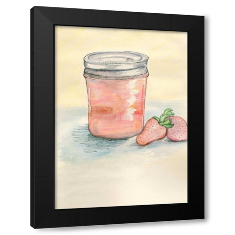 Jar Black Modern Wood Framed Art Print with Double Matting by Seay, Anne