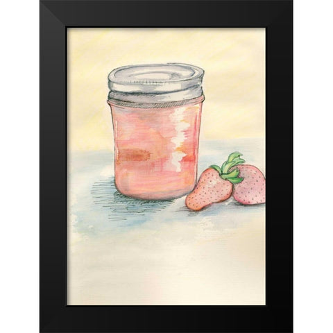 Jar Black Modern Wood Framed Art Print by Seay, Anne