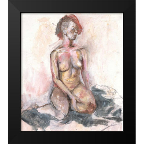 Nude I Black Modern Wood Framed Art Print by Seay, Anne