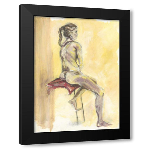 Nude IV Black Modern Wood Framed Art Print with Double Matting by Seay, Anne