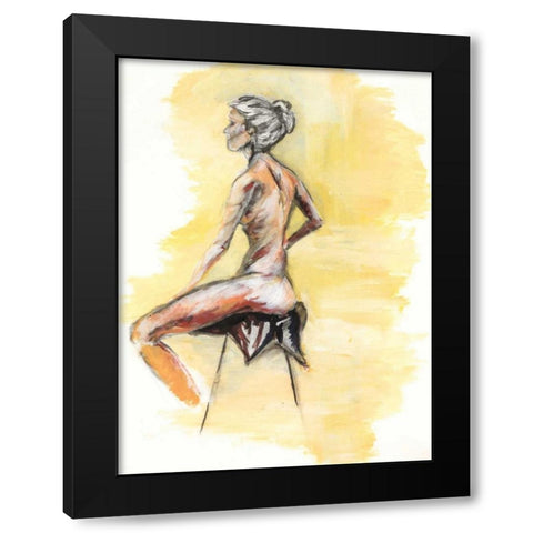 Nude V Black Modern Wood Framed Art Print by Seay, Anne