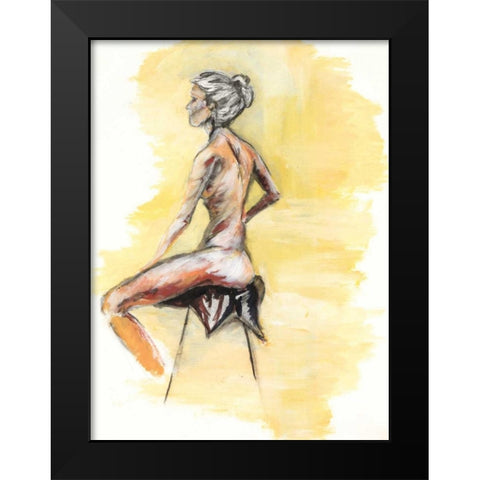 Nude V Black Modern Wood Framed Art Print by Seay, Anne