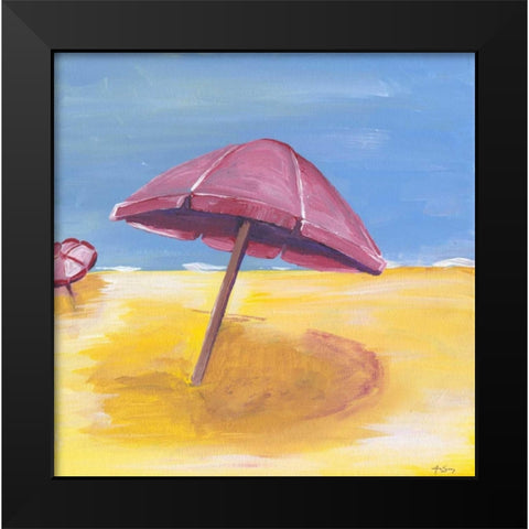 Umbrella Black Modern Wood Framed Art Print by Seay, Anne