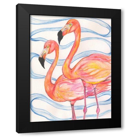 Two Black Modern Wood Framed Art Print with Double Matting by Seay, Anne