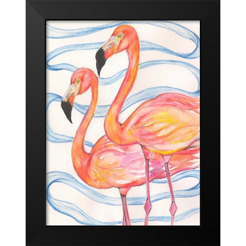 Two Black Modern Wood Framed Art Print by Seay, Anne