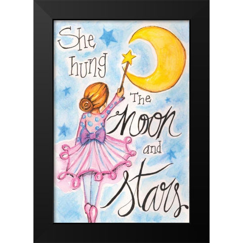 Fairy Black Modern Wood Framed Art Print by Seay, Anne