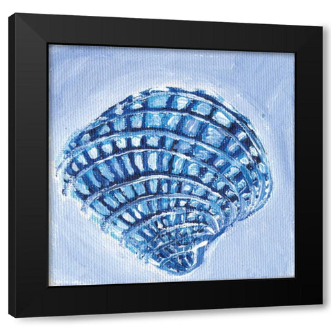 Shell I Black Modern Wood Framed Art Print by Seay, Anne