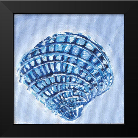 Shell I Black Modern Wood Framed Art Print by Seay, Anne