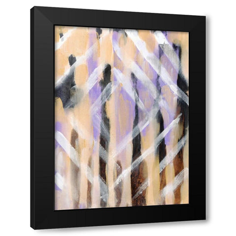 Abstract II Black Modern Wood Framed Art Print with Double Matting by Seay, Anne
