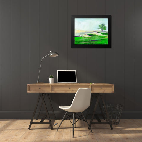 Fog Mountains Black Modern Wood Framed Art Print by Seay, Anne