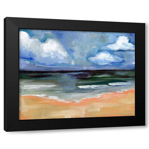 Sea Black Modern Wood Framed Art Print with Double Matting by Seay, Anne