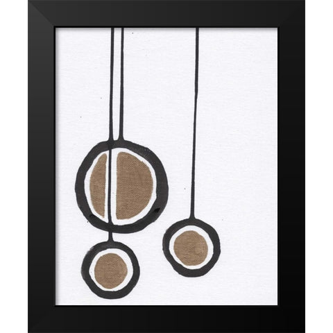 BandW w/ Gold Black Modern Wood Framed Art Print by Seay, Anne