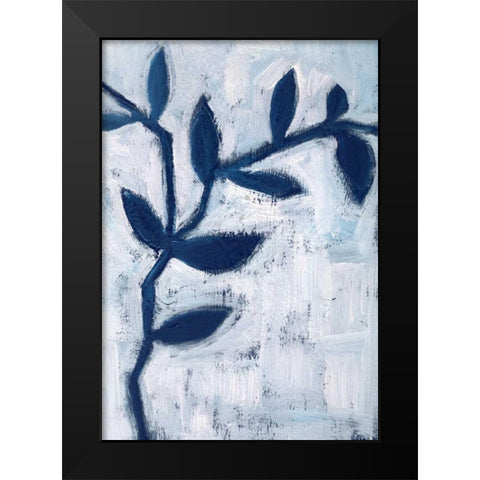 Blue and White I Black Modern Wood Framed Art Print by Seay, Anne