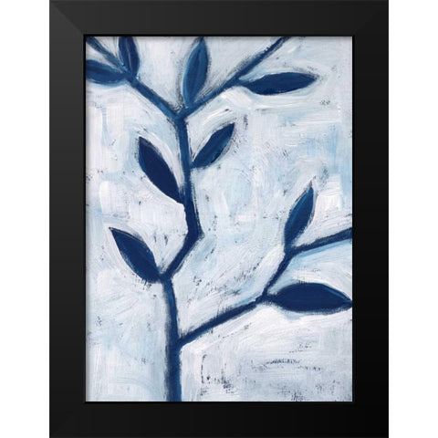 Blue and White II Black Modern Wood Framed Art Print by Seay, Anne