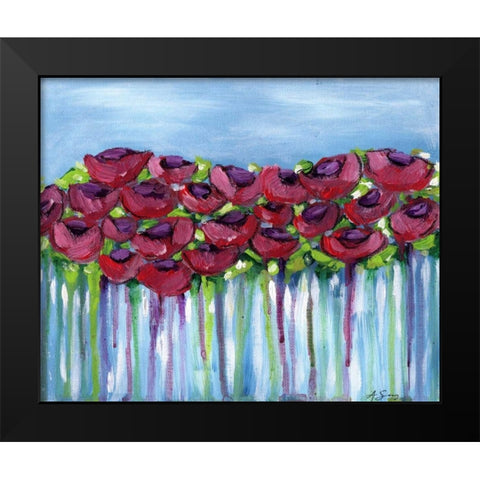 Poppy Dreaming I Black Modern Wood Framed Art Print by Seay, Anne