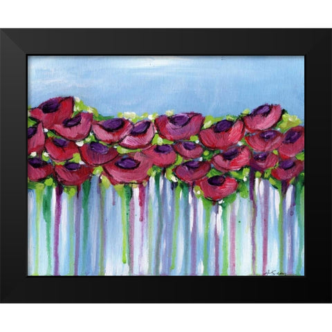 Poppy Dreaming II Black Modern Wood Framed Art Print by Seay, Anne