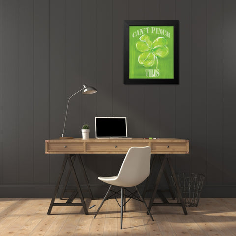 Cant Pinch This Black Modern Wood Framed Art Print by Seay, Anne