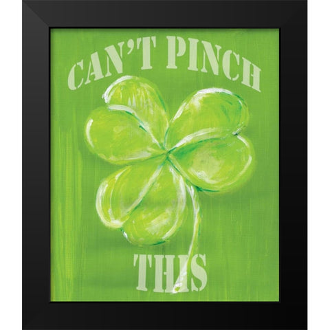 Cant Pinch This Black Modern Wood Framed Art Print by Seay, Anne