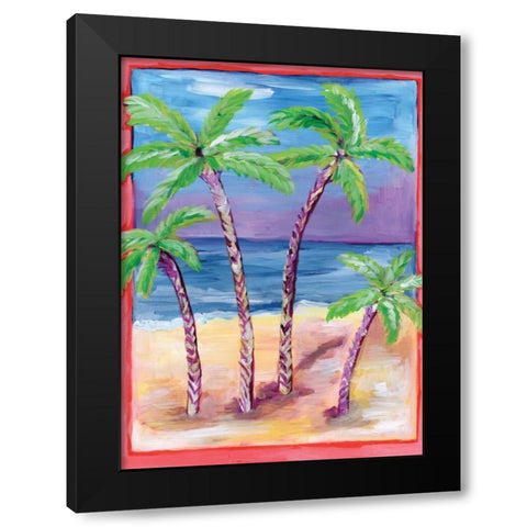 Day in Paradise Black Modern Wood Framed Art Print by Seay, Anne