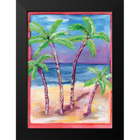 Day in Paradise Black Modern Wood Framed Art Print by Seay, Anne